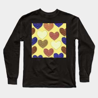 Heart Pattern Long Sleeve T-Shirt